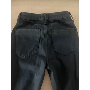 Abercrombie & Fitch Black Distressed Skinny Jeans Raw Hem Women’s Size 27 4R